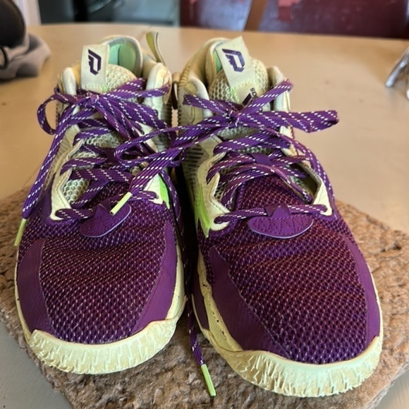 Mens Adidas Dame 8 Dame Time Yellow Mini GY0383 - Size 10 - GUC - Picture 2 of 14